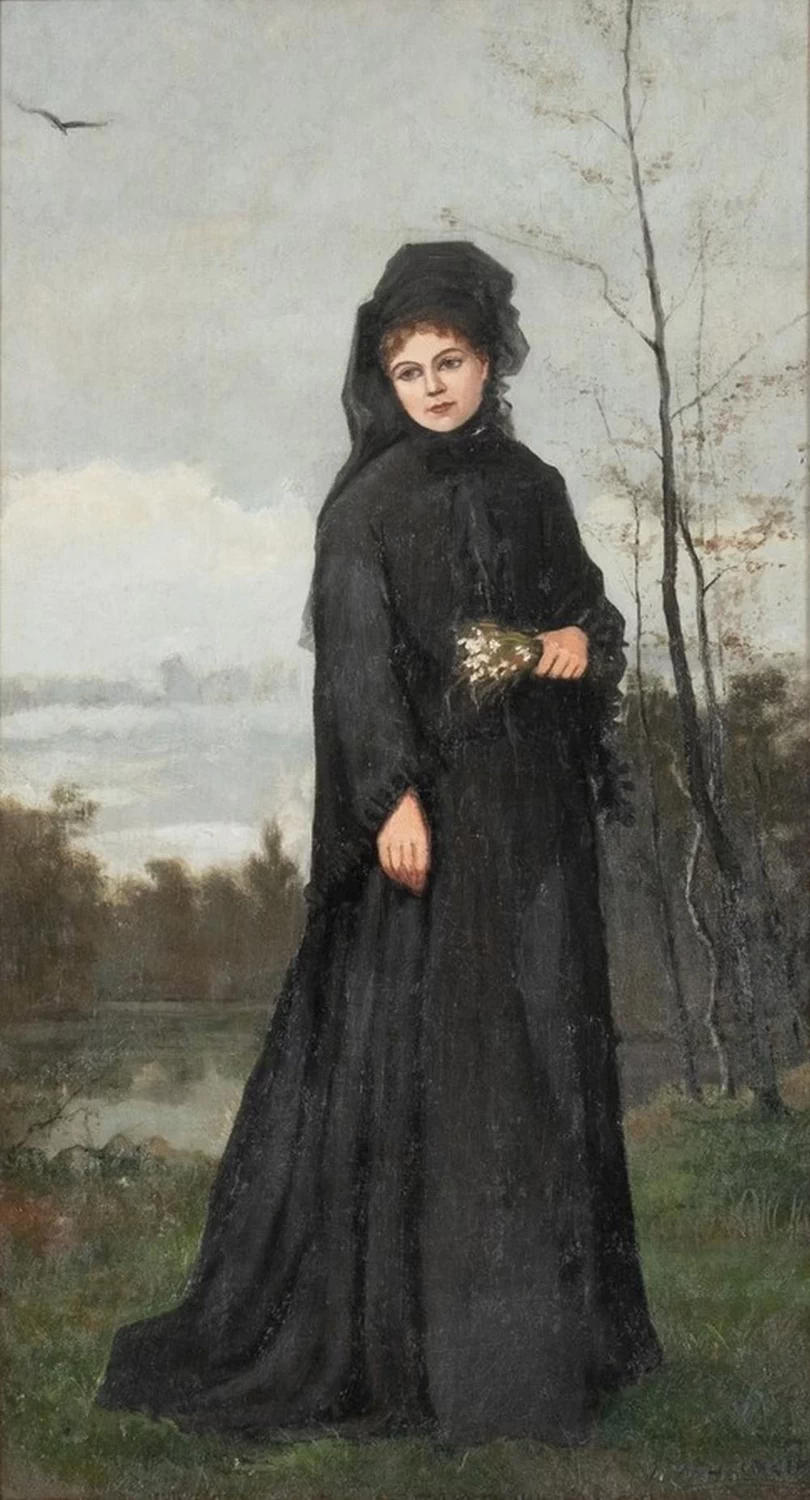 Ritratto di elegante in nero